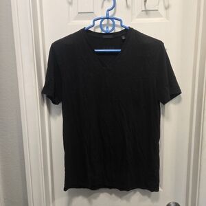 ATM Men's Black V-Neck T-Shirt Size S